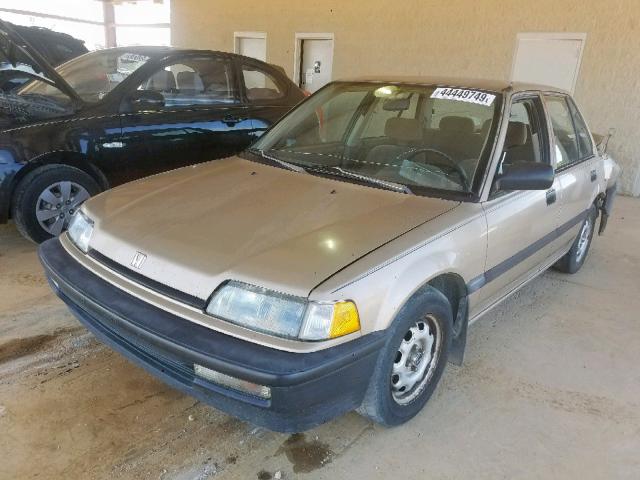 1HGED3643LA085650 - 1990 HONDA CIVIC DX TAN photo 2