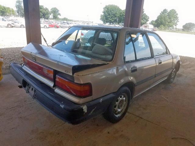 1HGED3643LA085650 - 1990 HONDA CIVIC DX TAN photo 4