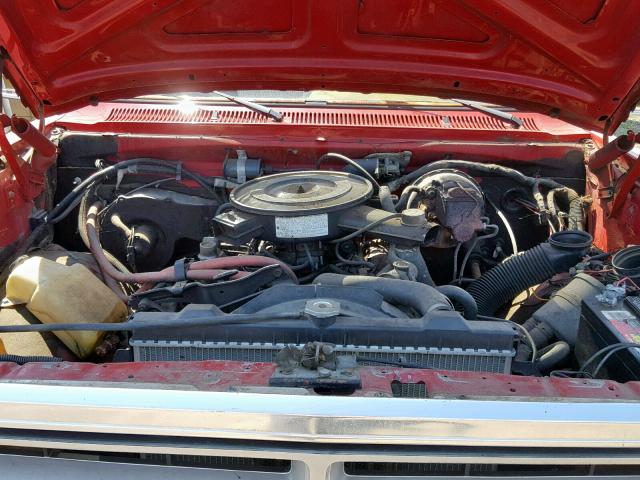 1B6ME3657KS131963 - 1989 DODGE D-SERIES D RED photo 7