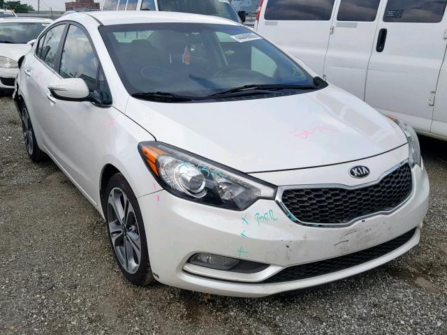 KNAFX4A81F5391122 - 2015 KIA FORTE EX WHITE photo 1