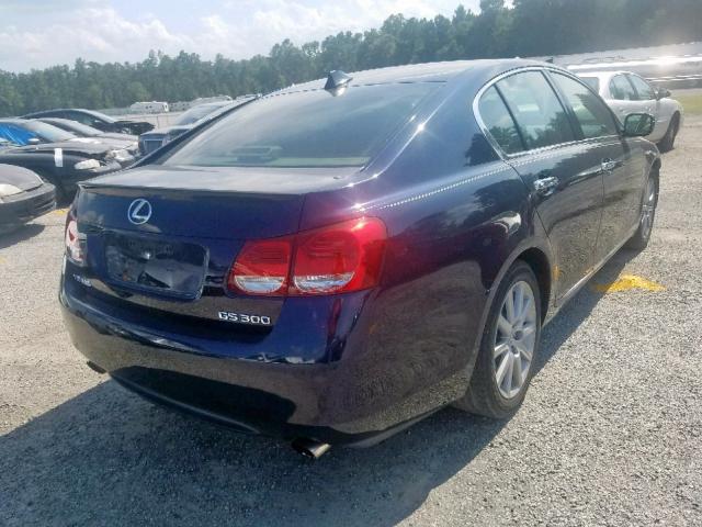 JTHBH96S965025665 - 2006 LEXUS GS 300 BLUE photo 4