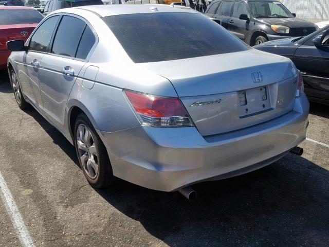 1HGCP368X9A006615 - 2009 HONDA ACCORD EXL SILVER photo 3