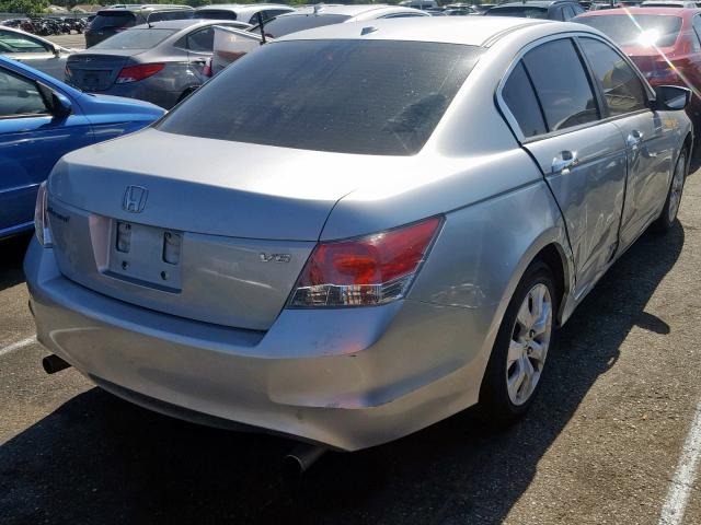 1HGCP368X9A006615 - 2009 HONDA ACCORD EXL SILVER photo 4