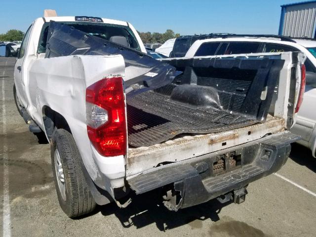 5TFNY5F11GX193188 - 2016 TOYOTA TUNDRA SR WHITE photo 3