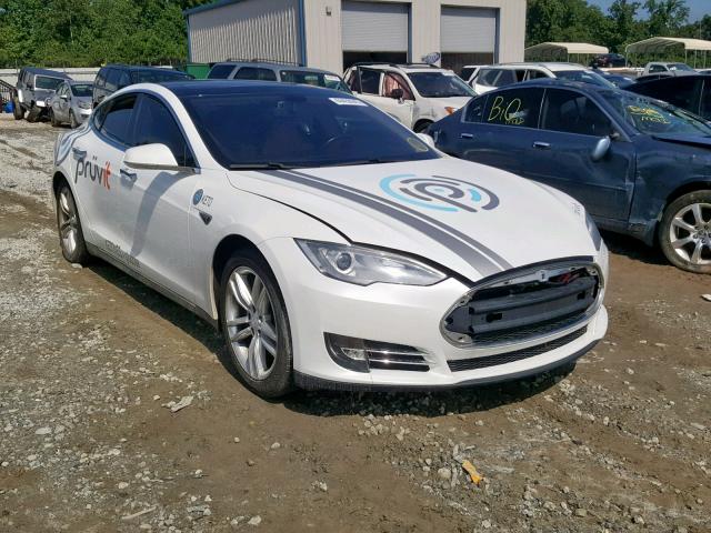 5YJSA1DP1DFP12172 - 2013 TESLA MODEL S WHITE photo 1