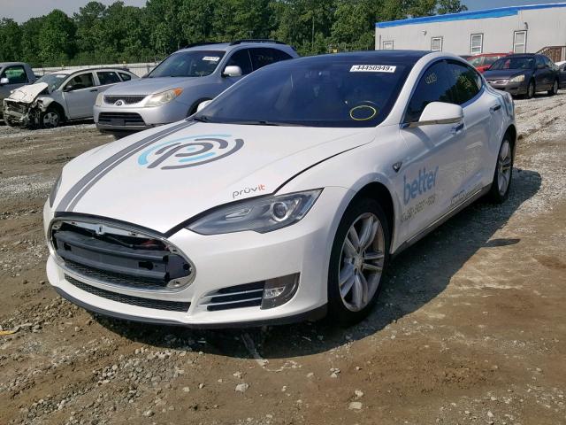 5YJSA1DP1DFP12172 - 2013 TESLA MODEL S أبيض صورة 2