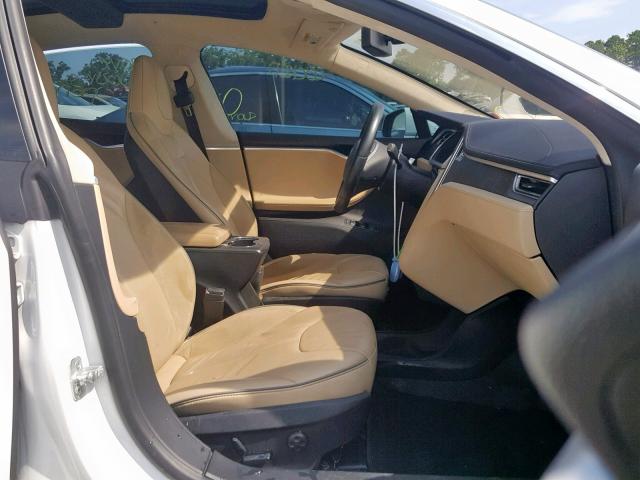 5YJSA1DP1DFP12172 - 2013 TESLA MODEL S أبيض صورة 5