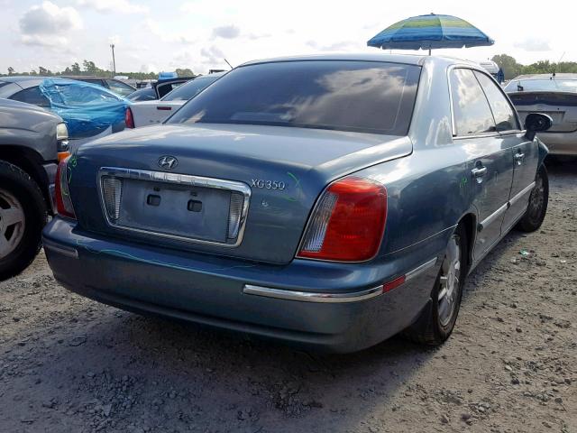 KMHFU45E14A335886 - 2004 HYUNDAI XG 350 GREEN photo 4