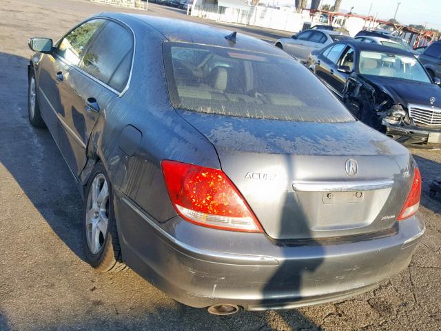 JH4KB16515C002162 - 2005 ACURA RL GRAY photo 3