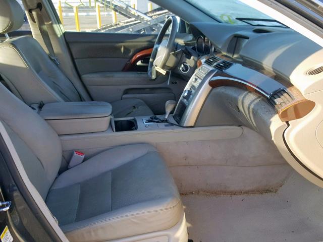 JH4KB16515C002162 - 2005 ACURA RL GRAY photo 5