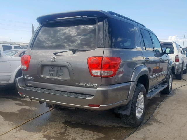 5TDBT48A16S266122 - 2006 TOYOTA SEQUOIA LI CHARCOAL photo 4