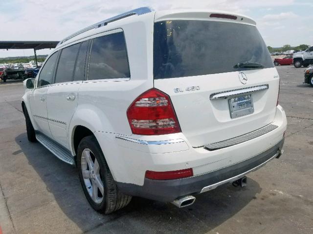 4JGBF71E79A518863 - 2009 MERCEDES-BENZ GL 450 4MA WHITE photo 3