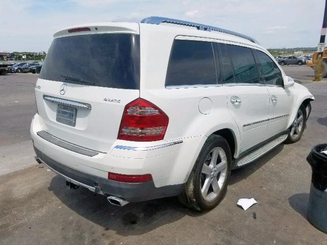 4JGBF71E79A518863 - 2009 MERCEDES-BENZ GL 450 4MA WHITE photo 4