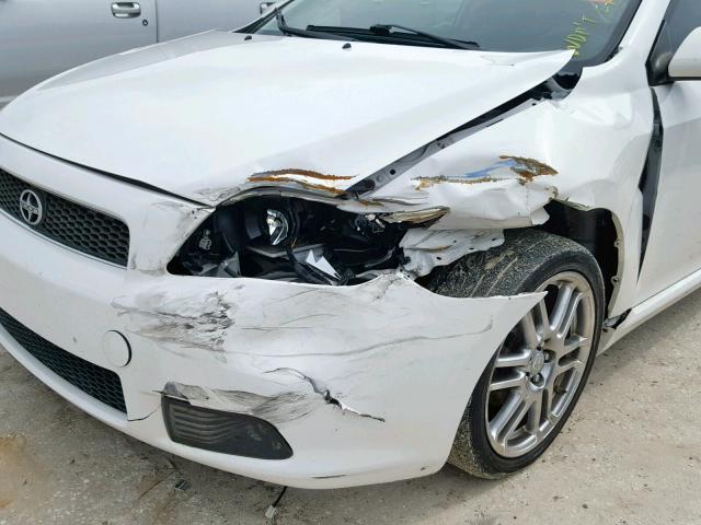 JTKDE177070161544 - 2007 TOYOTA SCION TC თეთრი ფოტო 9