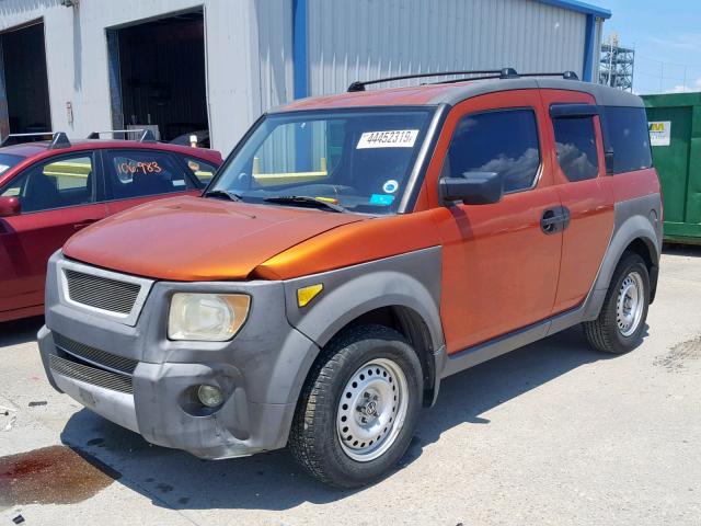 5J6YH28563L010505 - 2003 HONDA ELEMENT EX ORANGE photo 2