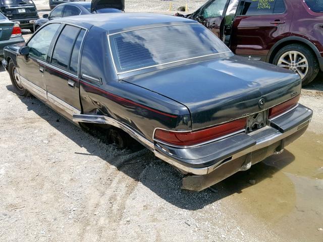 1G4BN5371NR436743 - 1992 BUICK ROADMASTER BLACK photo 3