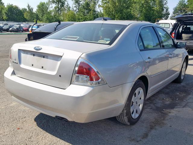 3FAHP06Z67R180928 - 2007 FORD FUSION S SILVER photo 4