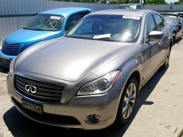 JN1EY1AP8CM910477 - 2012 INFINITI M35H GRAY photo 2