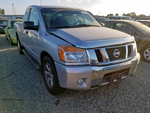 1N6AA0CA8BN308753 - 2011 NISSAN TITAN S SILVER photo 1