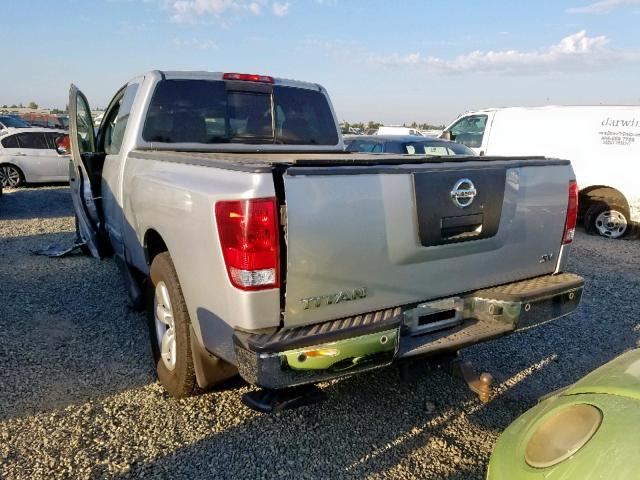 1N6AA0CA8BN308753 - 2011 NISSAN TITAN S SILVER photo 3