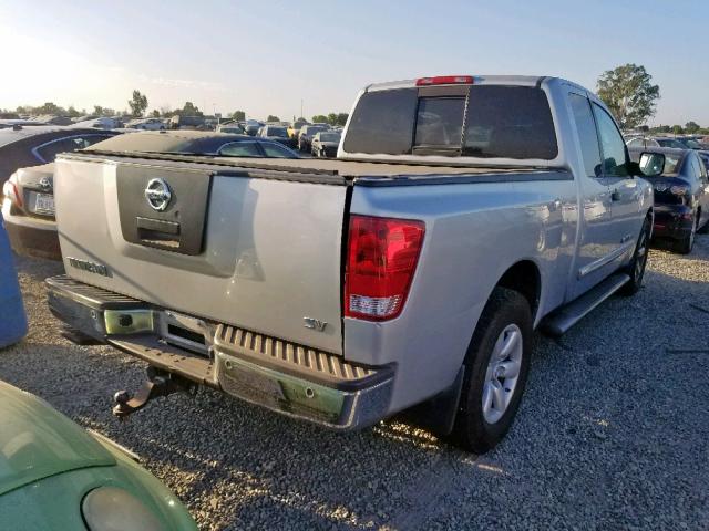 1N6AA0CA8BN308753 - 2011 NISSAN TITAN S SILVER photo 4