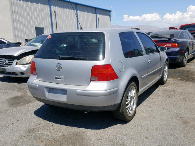 9BWBK61J634019927 - 2003 VOLKSWAGEN GOLF GL SILVER photo 4