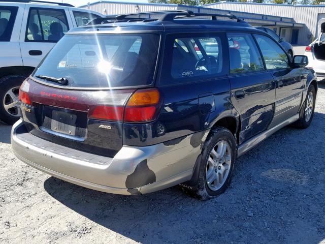 4S3BH6751Y7608473 - 2000 SUBARU LEGACY OUT BLUE photo 4