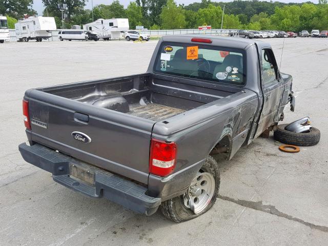 1FTYR10D96PA18661 - 2006 FORD RANGER GRAY photo 4