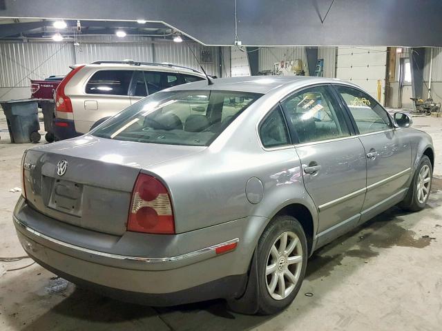 WVWPD63B34E174429 - 2004 VOLKSWAGEN PASSAT GLS GRAY photo 4