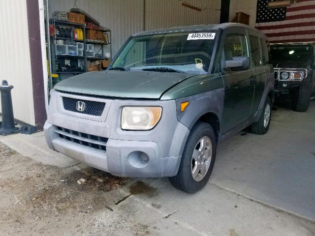 5J6YH28563L005191 - 2003 HONDA ELEMENT EX GREEN photo 2