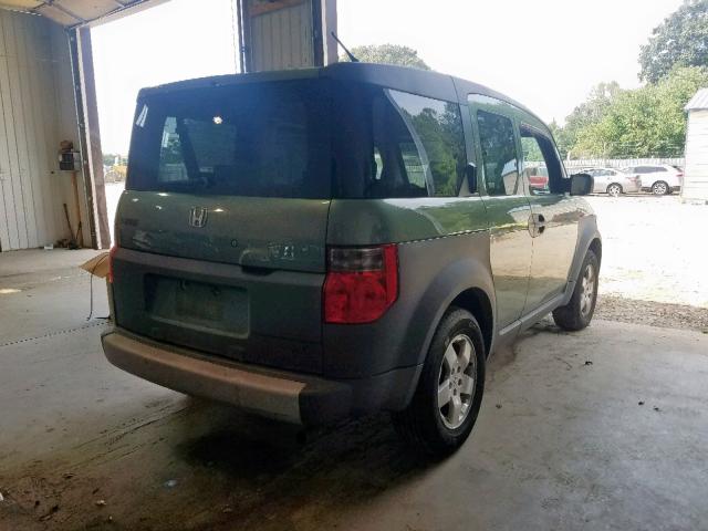 5J6YH28563L005191 - 2003 HONDA ELEMENT EX GREEN photo 4