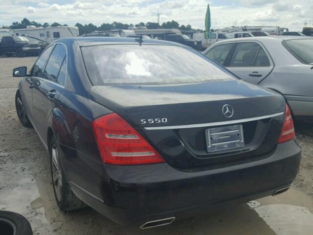 WDDNG7DB1CA429027 - 2012 MERCEDES-BENZ S 550 BLACK photo 3