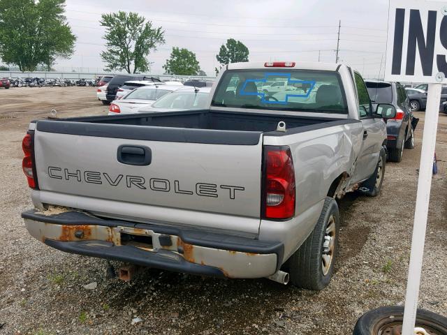 1GCEC14X15Z256659 - 2005 CHEVROLET SILVERADO SILVER photo 4