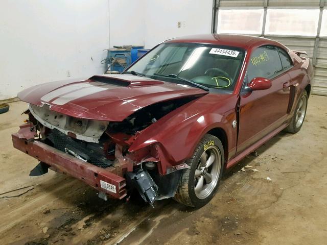 1FAFP42X44F104300 - 2004 FORD MUSTANG GT BURGUNDY photo 2