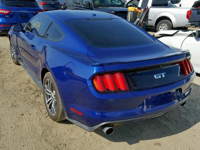 1FA6P8CFXG5279416 - 2016 FORD MUSTANG GT BLUE photo 3