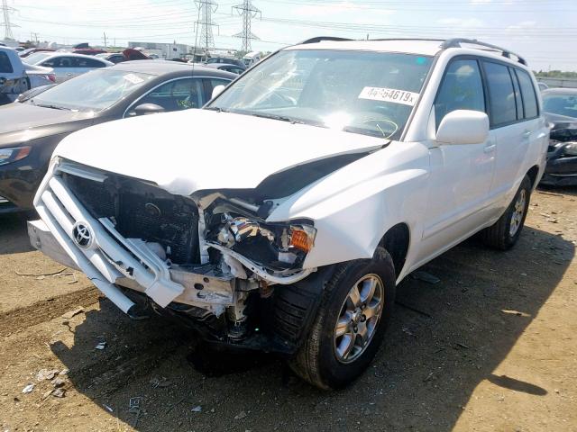 JTEDP21A870136107 - 2007 TOYOTA HIGHLANDER WHITE photo 2