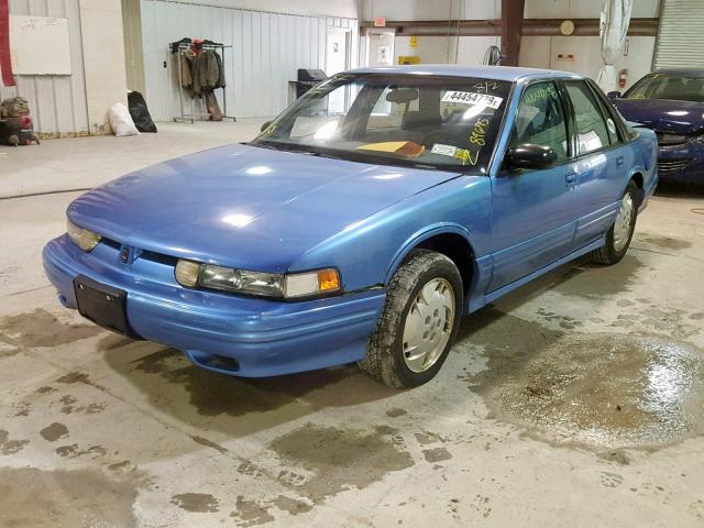 1G3WH55M9RD400950 - 1994 OLDSMOBILE CUTLASS SU BLUE photo 2