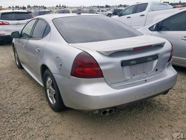2G2WS522X41125702 - 2004 PONTIAC GRAND PRIX SILVER photo 3
