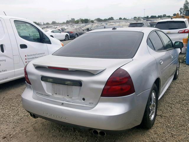 2G2WS522X41125702 - 2004 PONTIAC GRAND PRIX SILVER photo 4