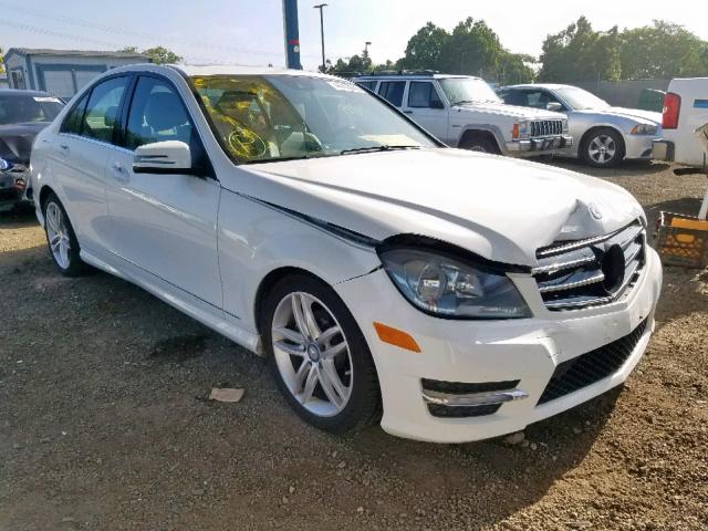 WDDGF4HB3DR255002 - 2013 MERCEDES-BENZ C 250 WHITE photo 1