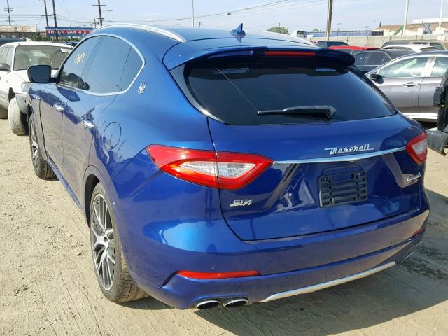 ZN661YUS6HX260714 - 2017 MASERATI LEVANTE S BLUE photo 3