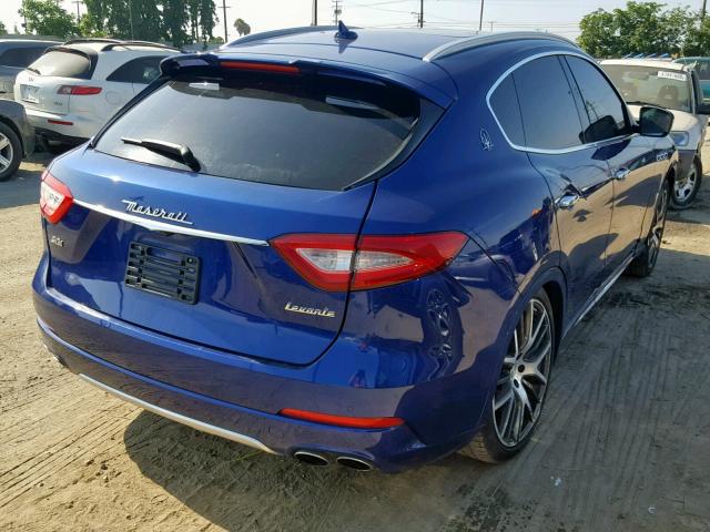 ZN661YUS6HX260714 - 2017 MASERATI LEVANTE S BLUE photo 4