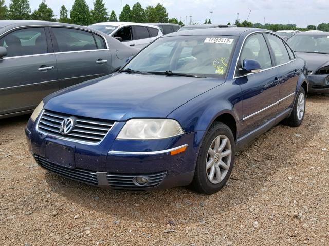 WVWPD63B44E188498 - 2004 VOLKSWAGEN PASSAT GLS BLUE photo 2