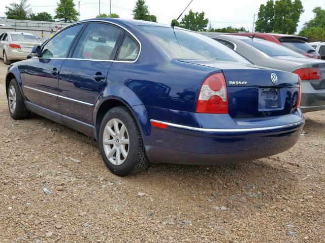 WVWPD63B44E188498 - 2004 VOLKSWAGEN PASSAT GLS BLUE photo 3