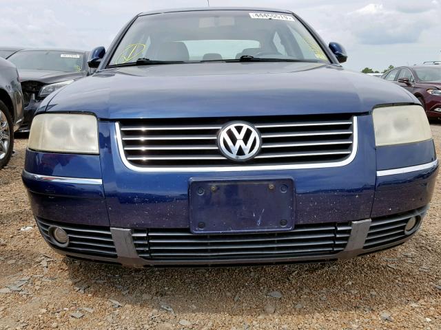 WVWPD63B44E188498 - 2004 VOLKSWAGEN PASSAT GLS BLUE photo 9