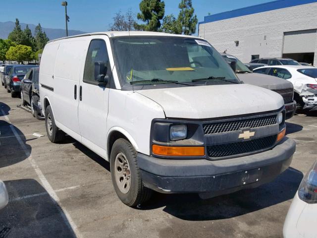 1GCSGAFX9E1163455 - 2014 CHEVROLET EXPRESS G1 WHITE photo 1