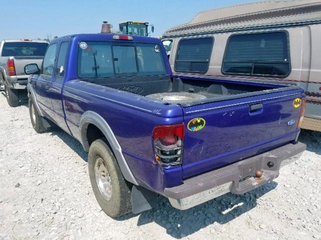 1FTCR15X9TPA67948 - 1996 FORD RANGER SUP PURPLE photo 3