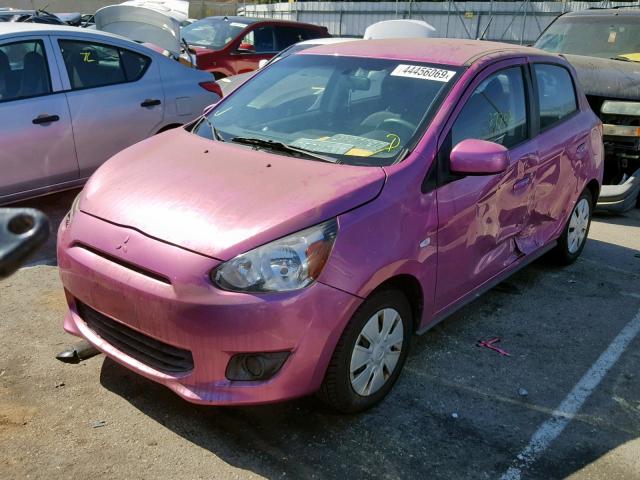 ML32A3HJ6FH041959 - 2015 MITSUBISHI MIRAGE DE PURPLE photo 2