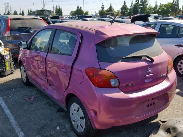 ML32A3HJ6FH041959 - 2015 MITSUBISHI MIRAGE DE PURPLE photo 3