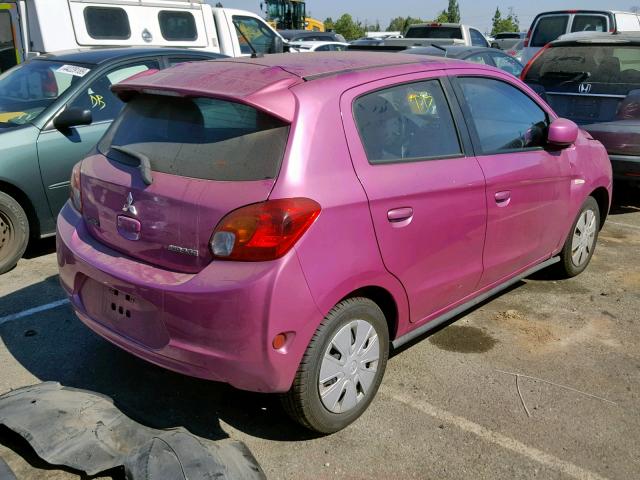 ML32A3HJ6FH041959 - 2015 MITSUBISHI MIRAGE DE PURPLE photo 4